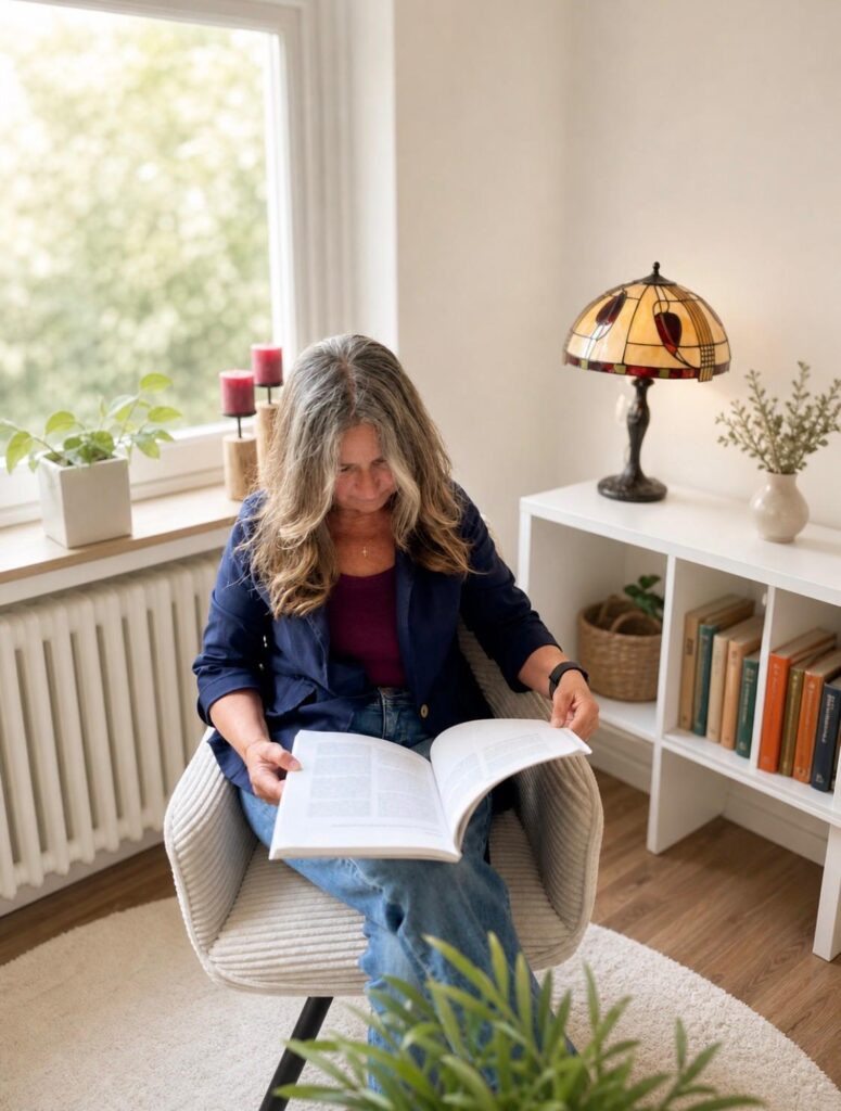 buch lesen aufgeräumt