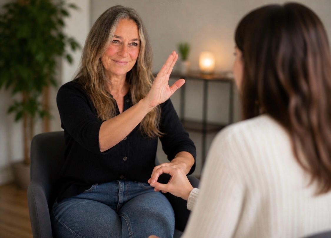 hypnose anja mit kreishand